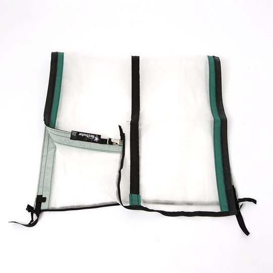 The Original Resinator drum screen with a green band, 200 micron mesh, laid flat