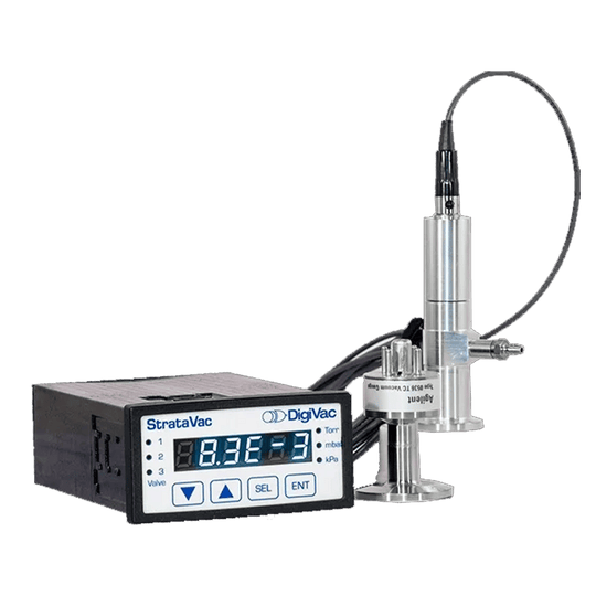 DigiVac StrataVac vacuum controller with its bleed valve assembly and hose