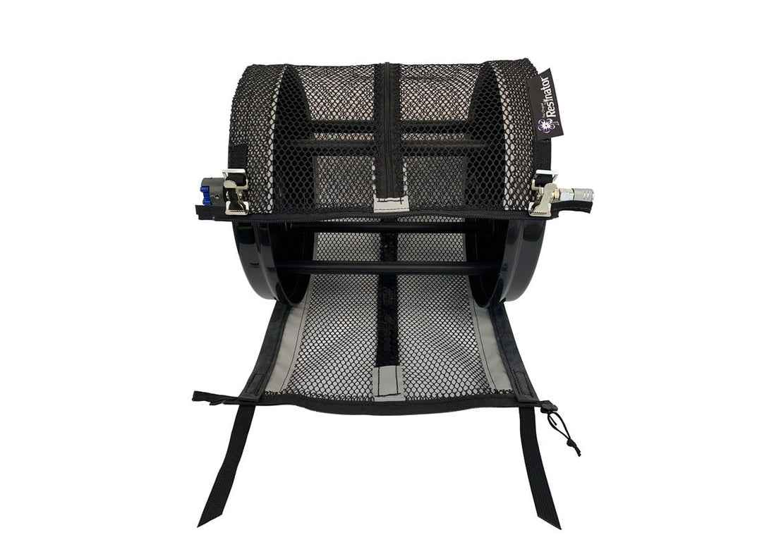The Original Resinator OG trim drum kit with black mesh trim screen