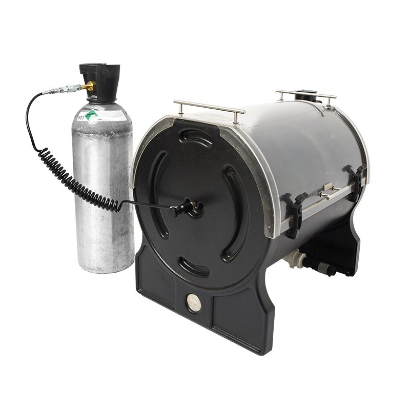 The Original Resinator OG shown with a CO2 tank connected