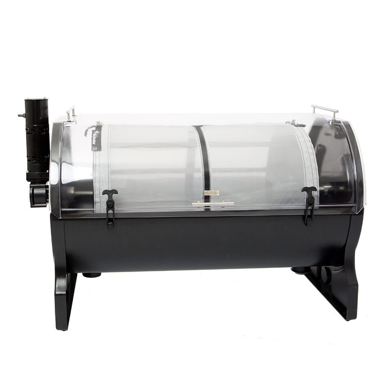The Original Resinator XL post-harvest machine with clear drum