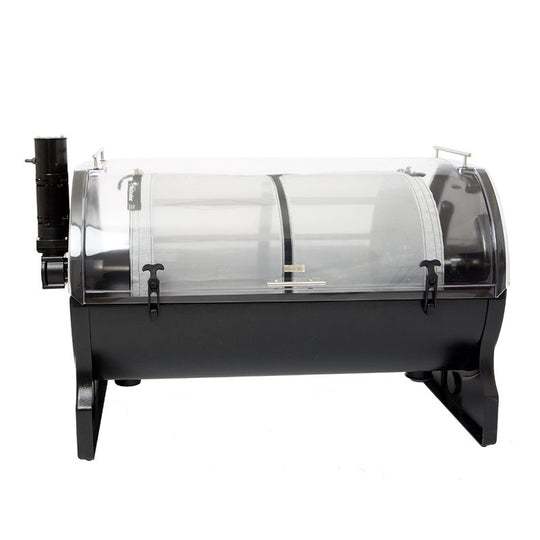 The Original Resinator XL post-harvest machine with clear drum