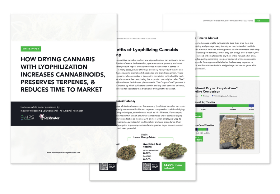 Mockup of The Original Resinator lyophilization white paper