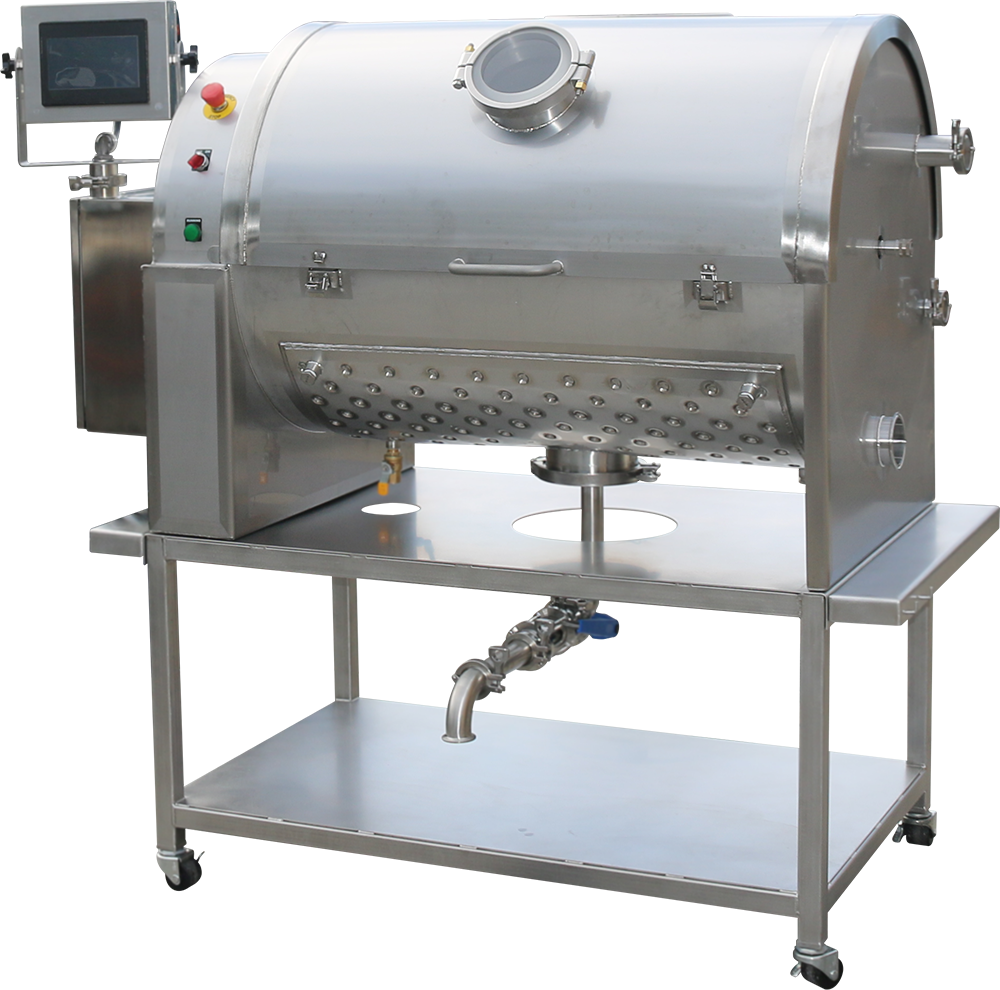 The Original Resinator XLS Pro post-harvest machine with its top features highlighted