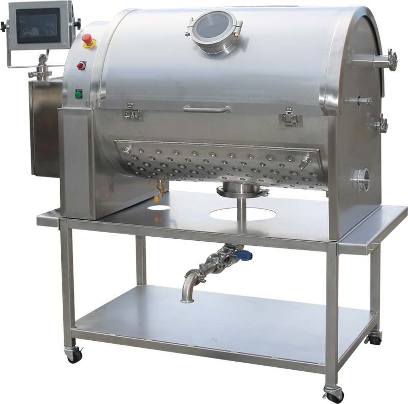 The Original Resinator XLS Pro post-harvest machine with its top features highlighted